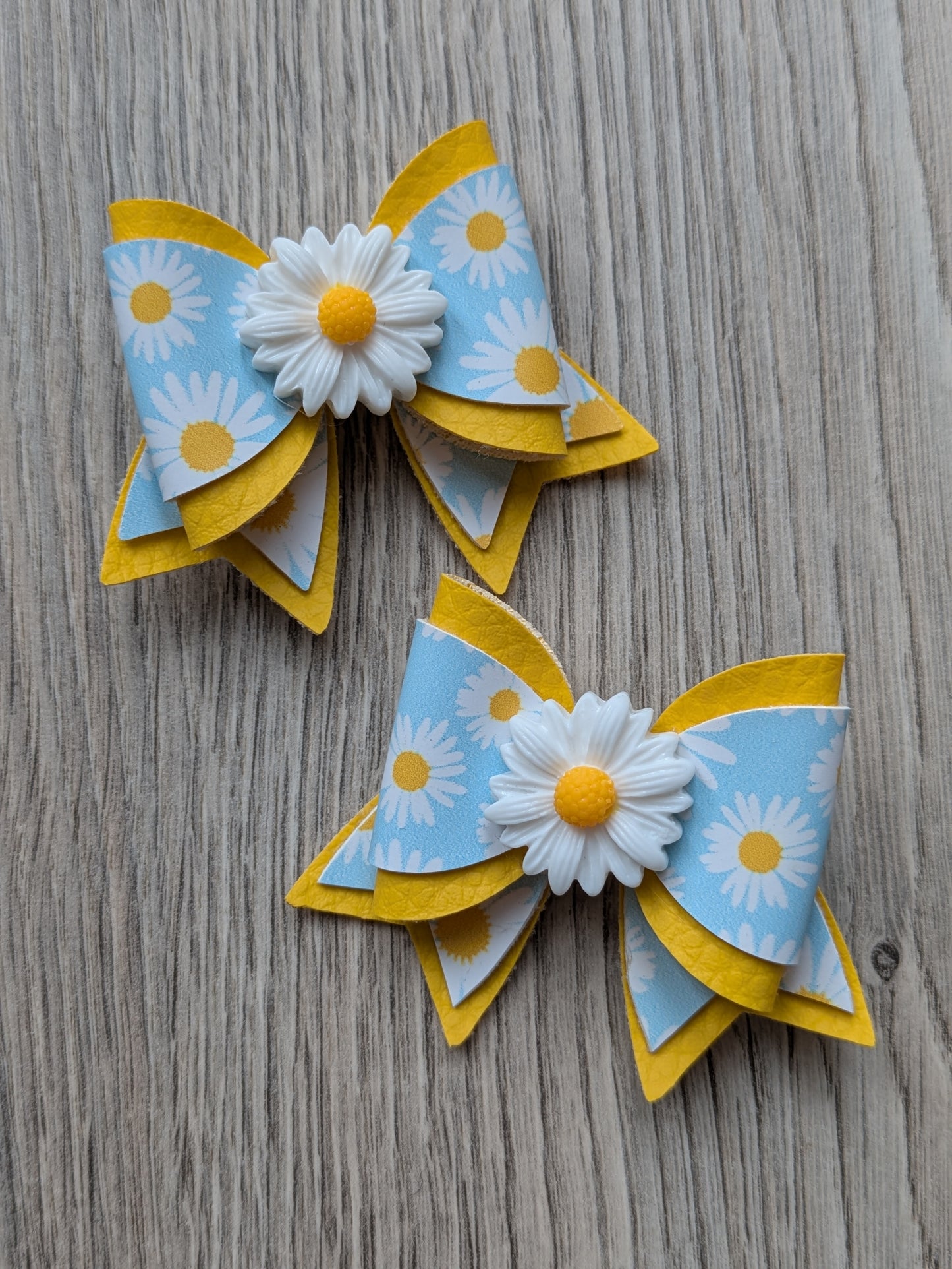 'Oops a daisy' Hair Bow Pair
