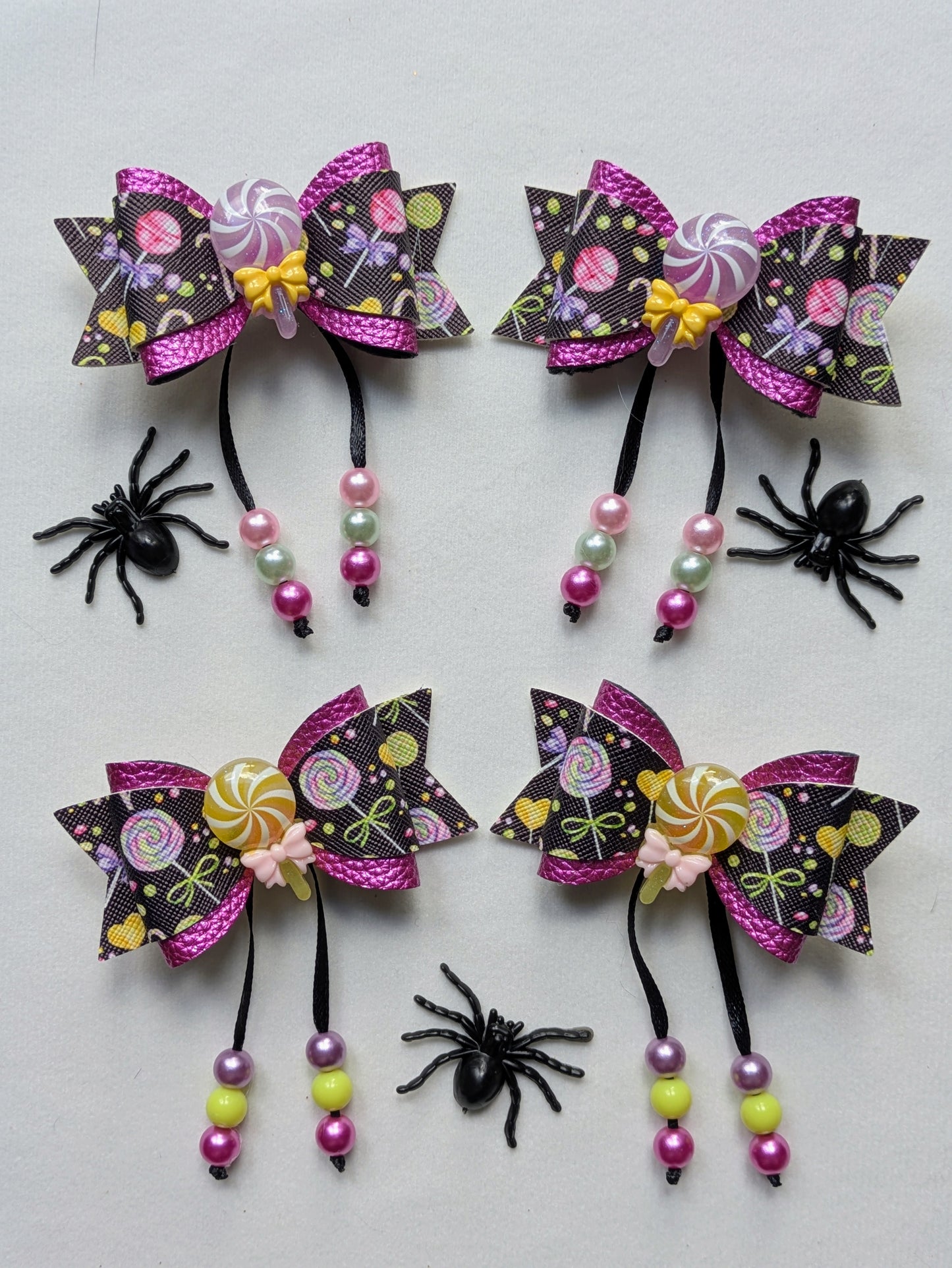 Trick or Treat Sweet Hair Bow Pair