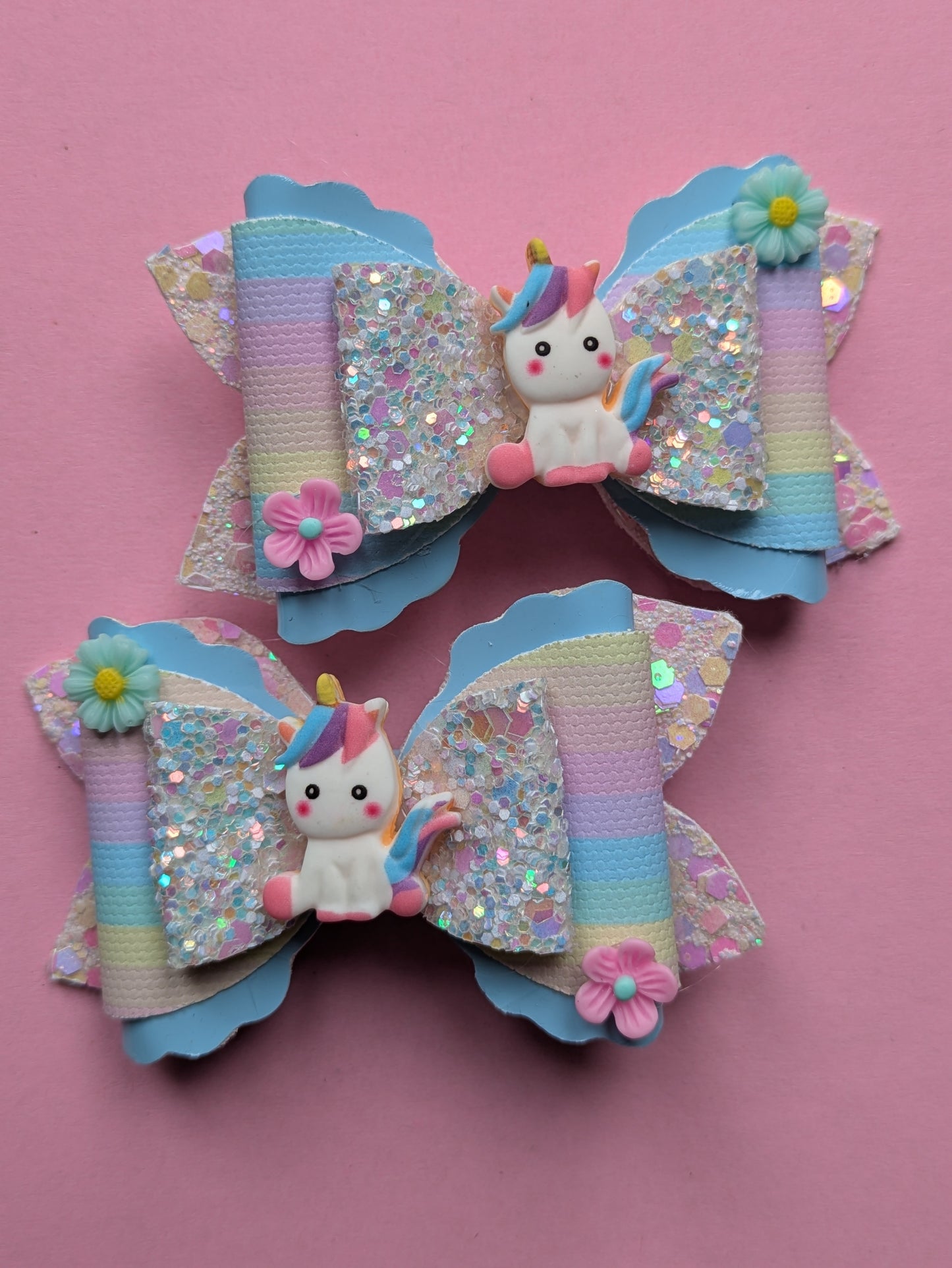 'Unicorn' Hair Bow Gift Set