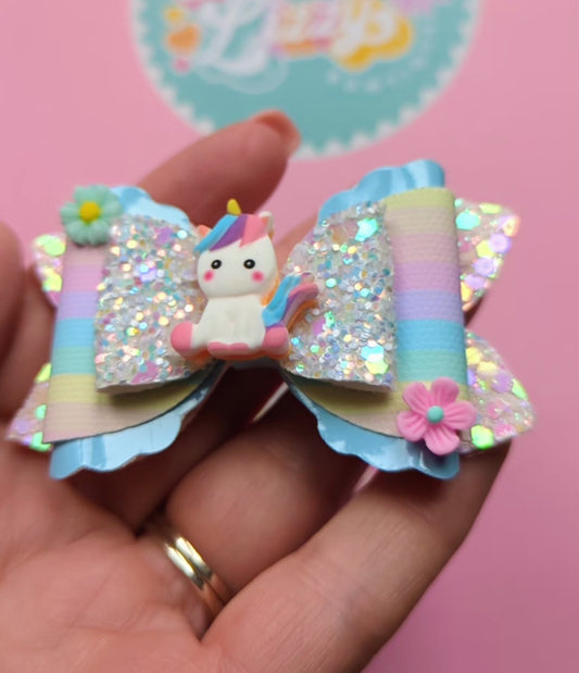 'Unicorn' Hair Bow Gift Set