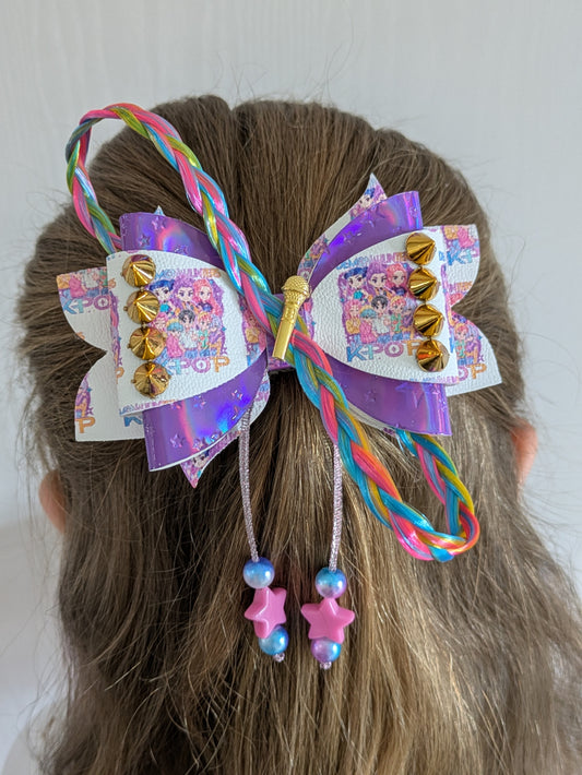 Pop Demon Hunter Large Bow (Purple metallic)