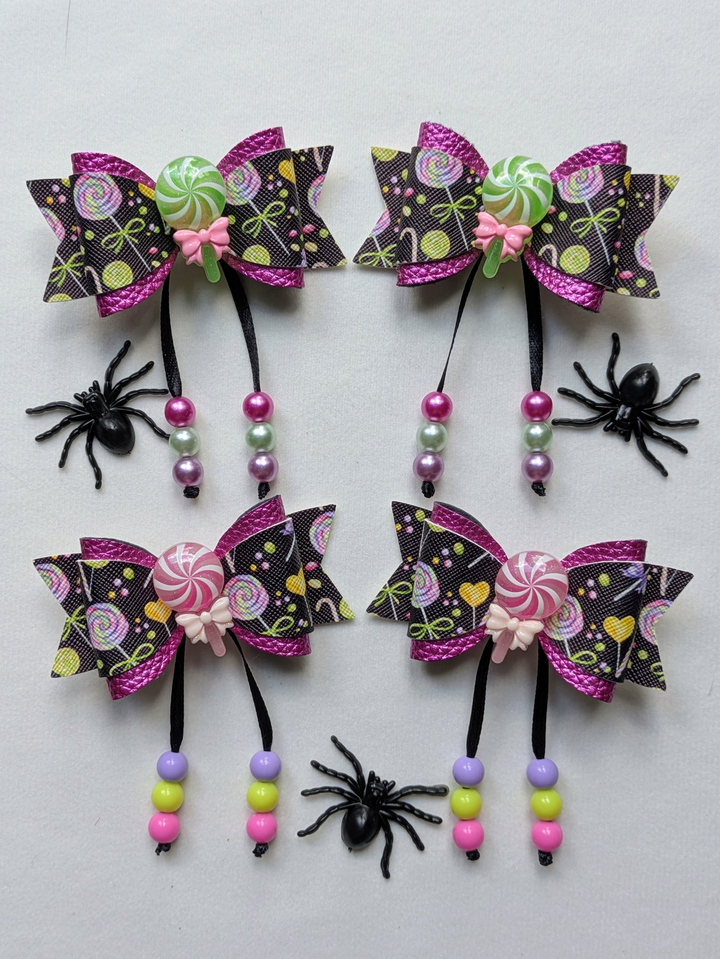 Trick or Treat Sweet Hair Bow Pair