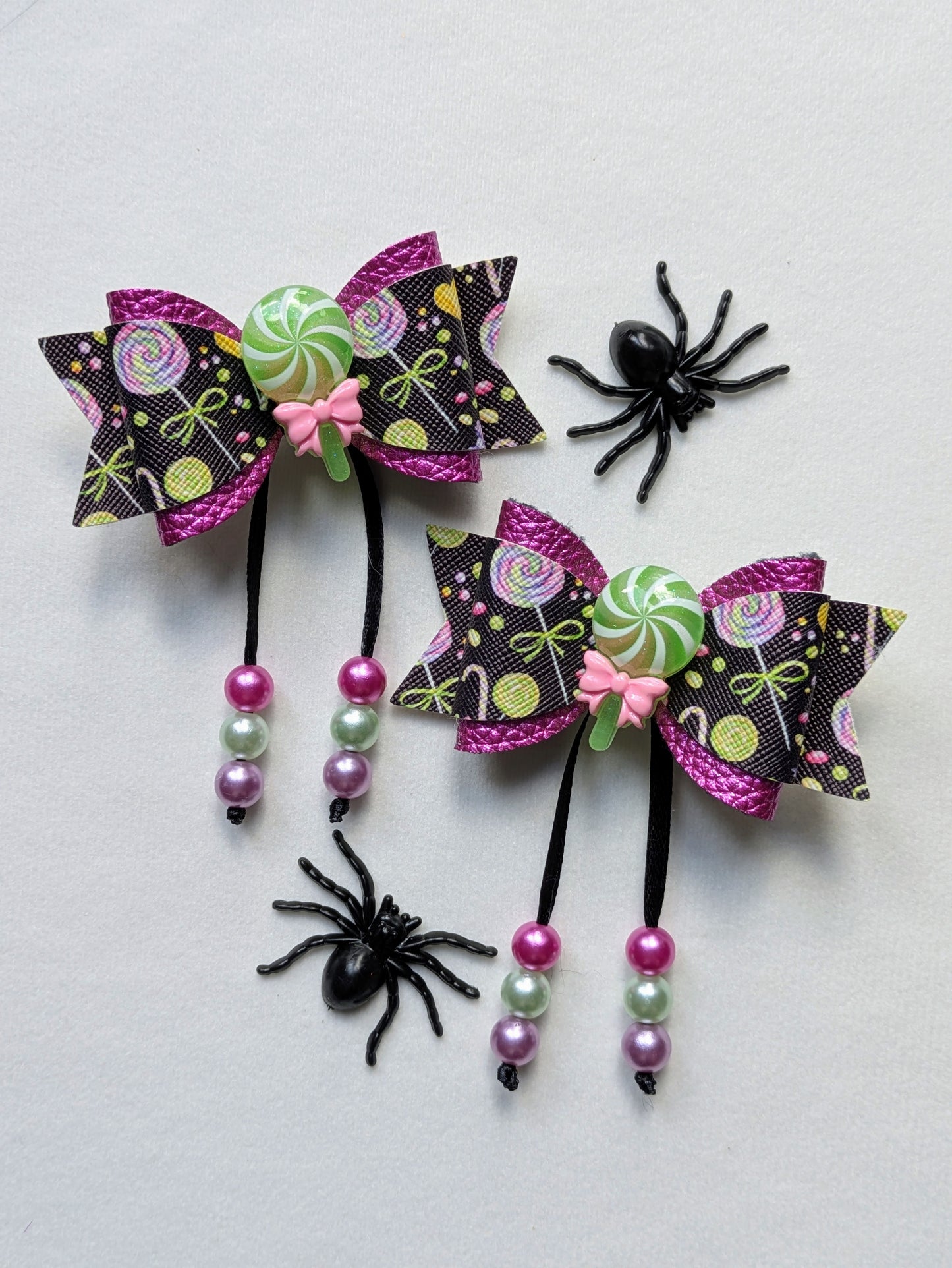 Trick or Treat Sweet Hair Bow Pair