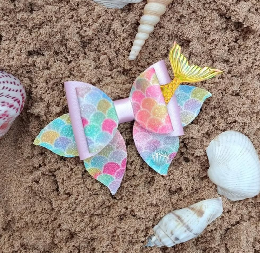 Mermaid Scale and Tail Bow