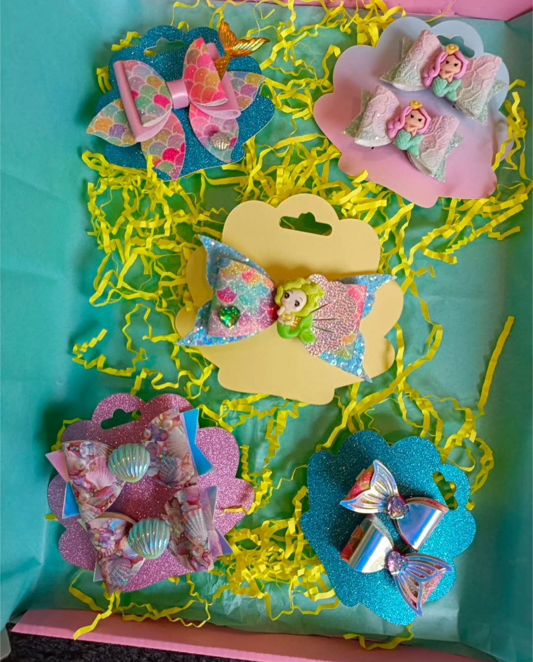 'Mermaid' Hair Bow Gift Set
